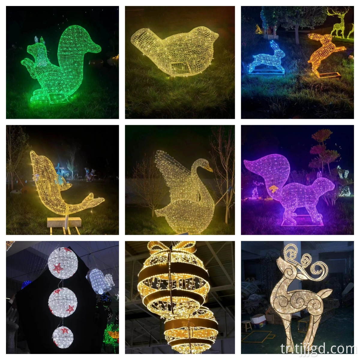 Metal Frame Outdoor Decorative Light